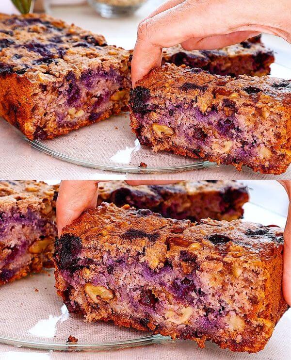 Avena, Yogur, Frutos Rojos y Nueces: Una Deliciosa Receta de Bizcocho Dietético