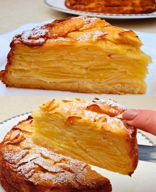 Tarta de manzana súper cremosa