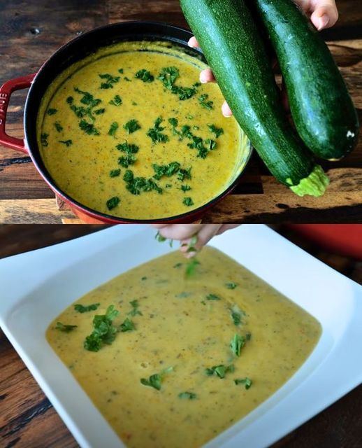 Descubre esta deliciosa sopa de calabacín! Receta sencilla y deliciosa