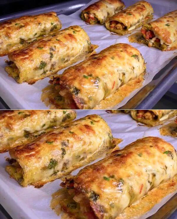Rollitos de Patata con Relleno de Pollo y Verduras
