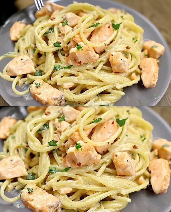 Una Receta Muy Sencilla y Sabrosa de Pasta Cremosa con Salmón