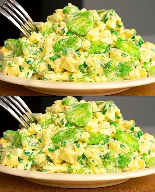 ENSALADA DE PATATA CON PEPINO Y HUEVO