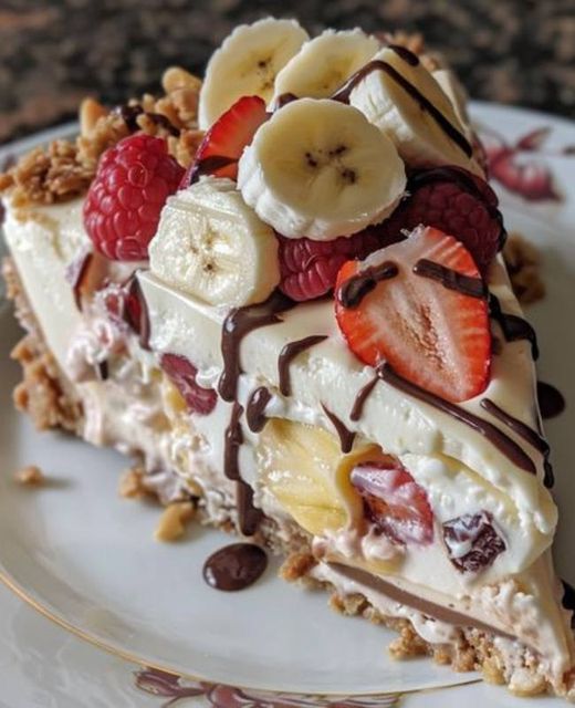 Pastel de Queso y Banana Split