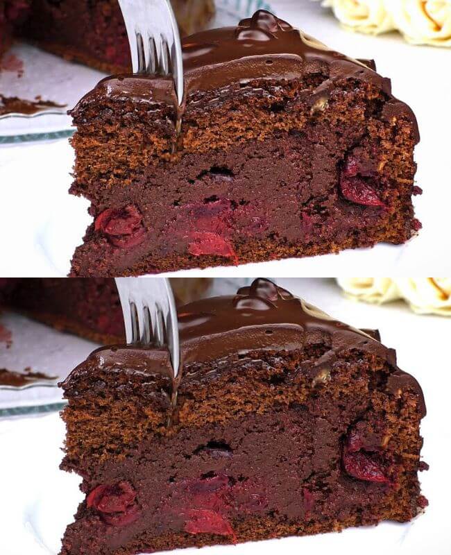 El pastel de CEREZA BORRACHO