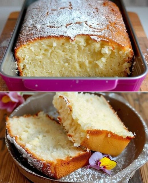 Bizcocho de Vainilla de la Abuela con Pudín Sin Harina