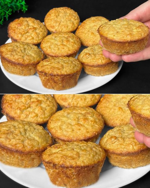 Muffins Saludables de Avena y Manzana