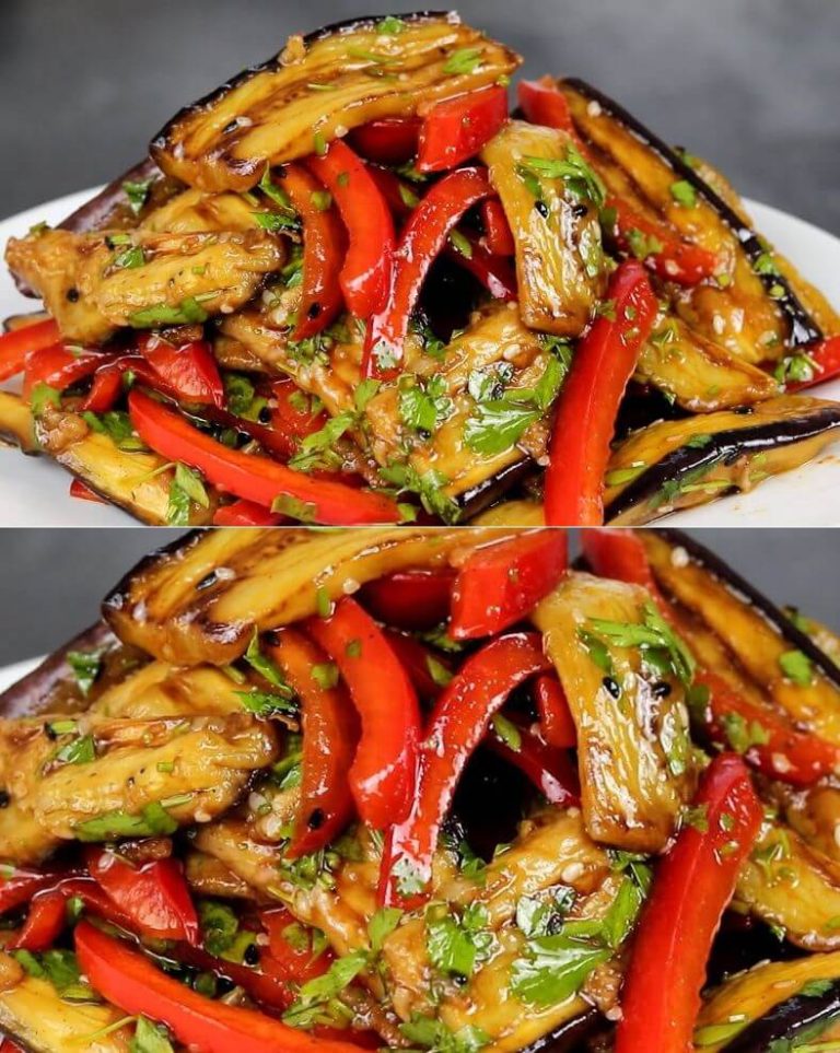 Berenjenas con Pimientos