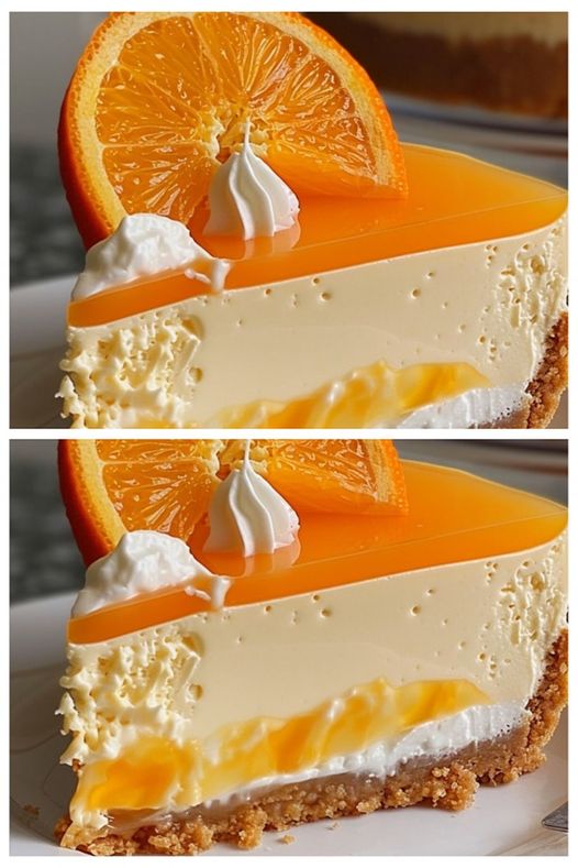 pastel de crema de naranja sin horno