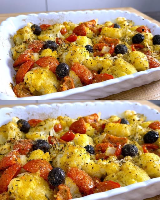 Marinara de Coliflor - ¡Una Delicia Mediterránea al Horno!