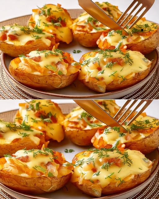 ¡Patatas Rellenas de Pollo al Estilo Navideño!