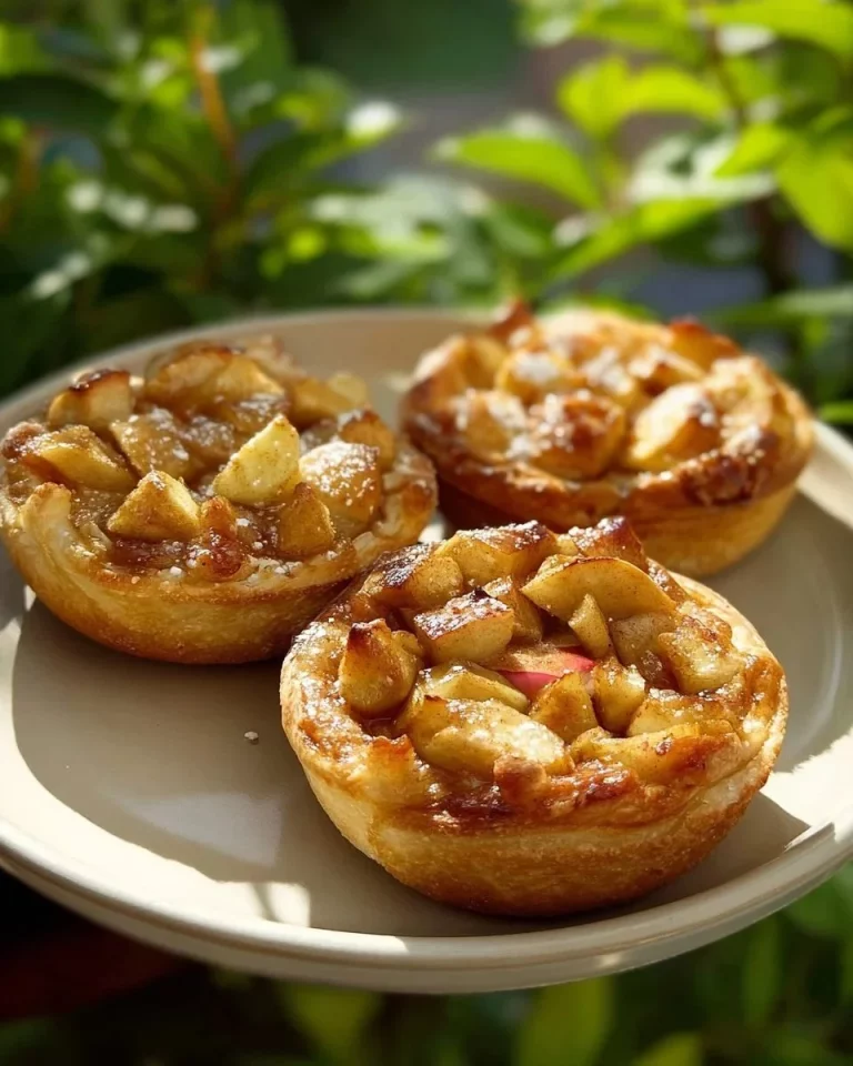 Biscotes de ricotta y manzanas recién horneados en un plato