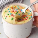 Bizcocho de Vainilla esponjoso preparado en microondas