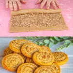 Galletas de almendra y canela recién horneadas en un plato