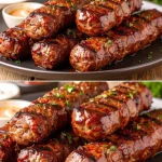 Kebab de Kofta Egipcios preparados con especias y carne de cordero
