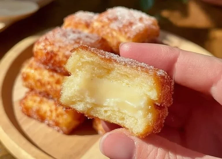 Plato de Leche Frita crujiente y dorada en un plato blanco