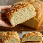 Pan de Tahini sin Harina, receta saludable y fácil de preparar