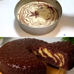 Pastel de chocolate y cacahuate decorado y listo para servir