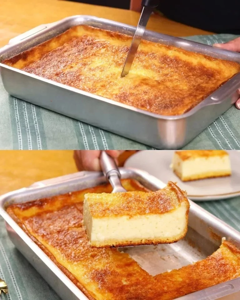 Pastel de leche de maíz brasileño cremoso con un toque dulce y suave