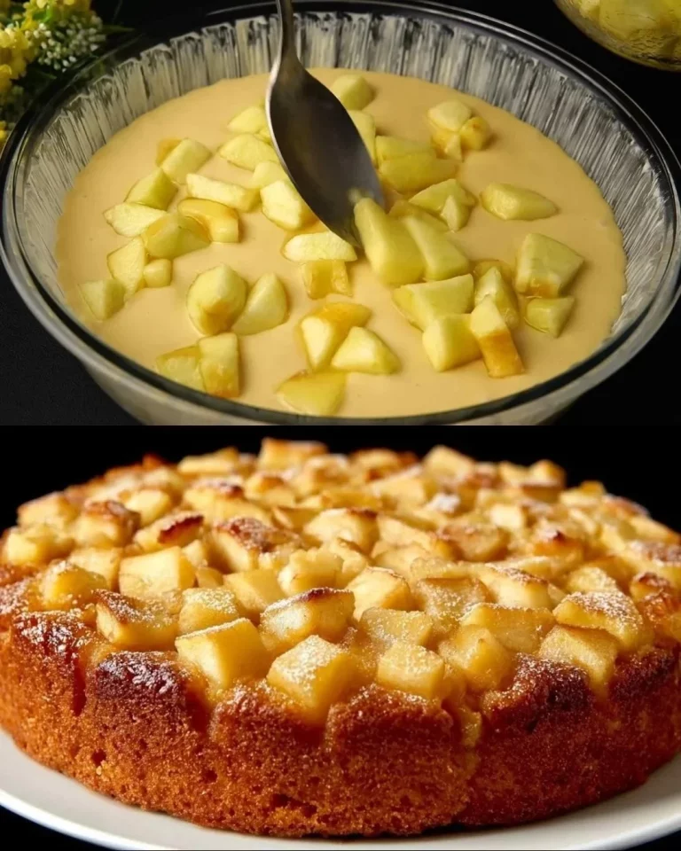 Delicioso pastel de manzana recién horneado con canela y manzanas frescas