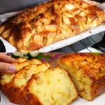Pastel de manzana y canela con cobertura de caramelo delicioso