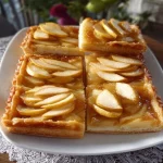 Postre de manzanas con masa hojaldrada, delicioso y fácil de preparar