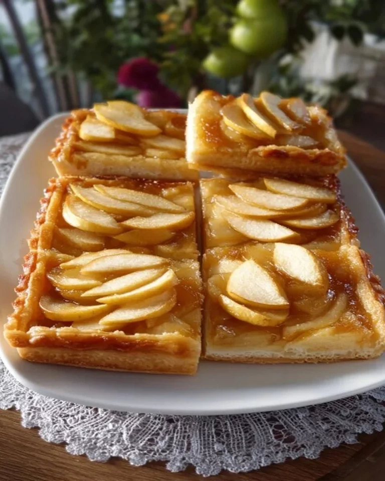 Postre de manzanas con masa hojaldrada, delicioso y fácil de preparar