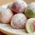 Deliciosos mochis caseros recién preparados