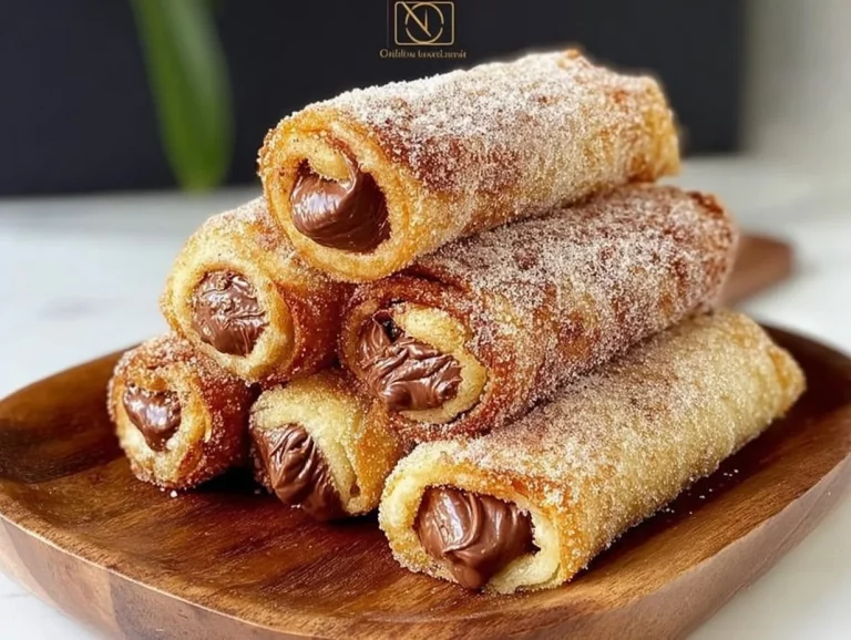 Rollo de Pan Perdido recién horneado con ingredientes frescos y deliciosos