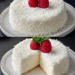 Tarta de crema de coco sin cocción, un postre fresco y delicioso.