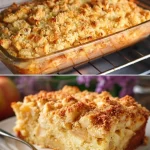 Tarta de Manzana Casera recién horneada con manzanas frescas y canela.