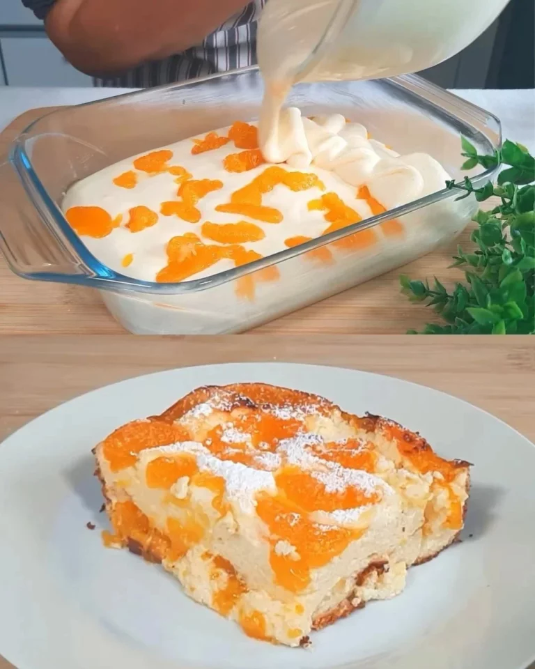 Tarta de requesón con mandarinas, un delicioso postre casero