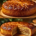 Torta de Nueces Húngara decorada y lista para servir