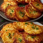 Tortitas de patata crujientes y esponjosas, listas para disfrutar.