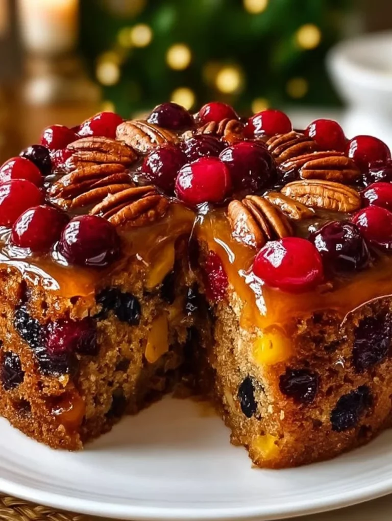 Pastel esponjoso de frutas secas y nueces, esponjoso y delicioso