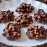 Deliciosas Rocas de Chocolate, crujientes y dulces, ideales para compartir.