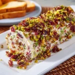 Delicioso roll de jamón serrano con pistacho y arándano