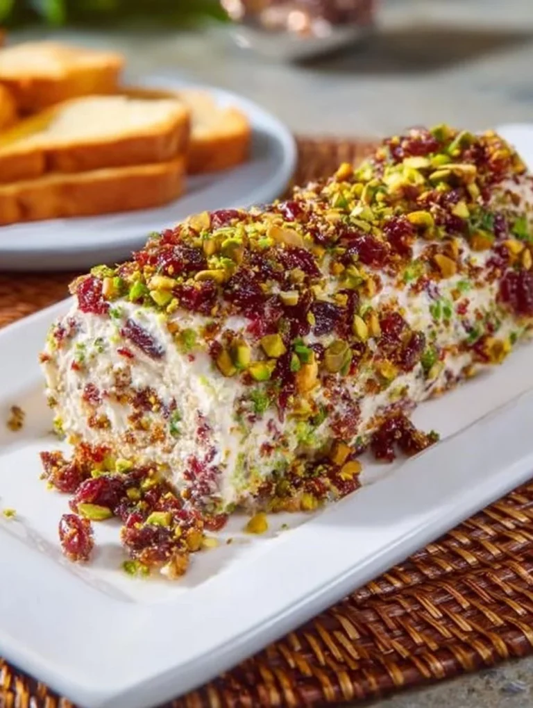 Delicioso roll de jamón serrano con pistacho y arándano