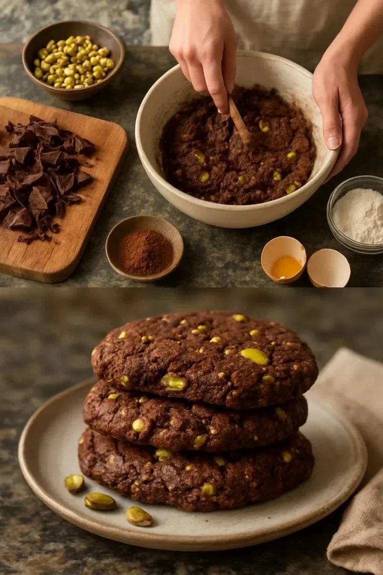 Biscotti de Doble Chocolate y Pistachos, galletas crujientes y sabrosas