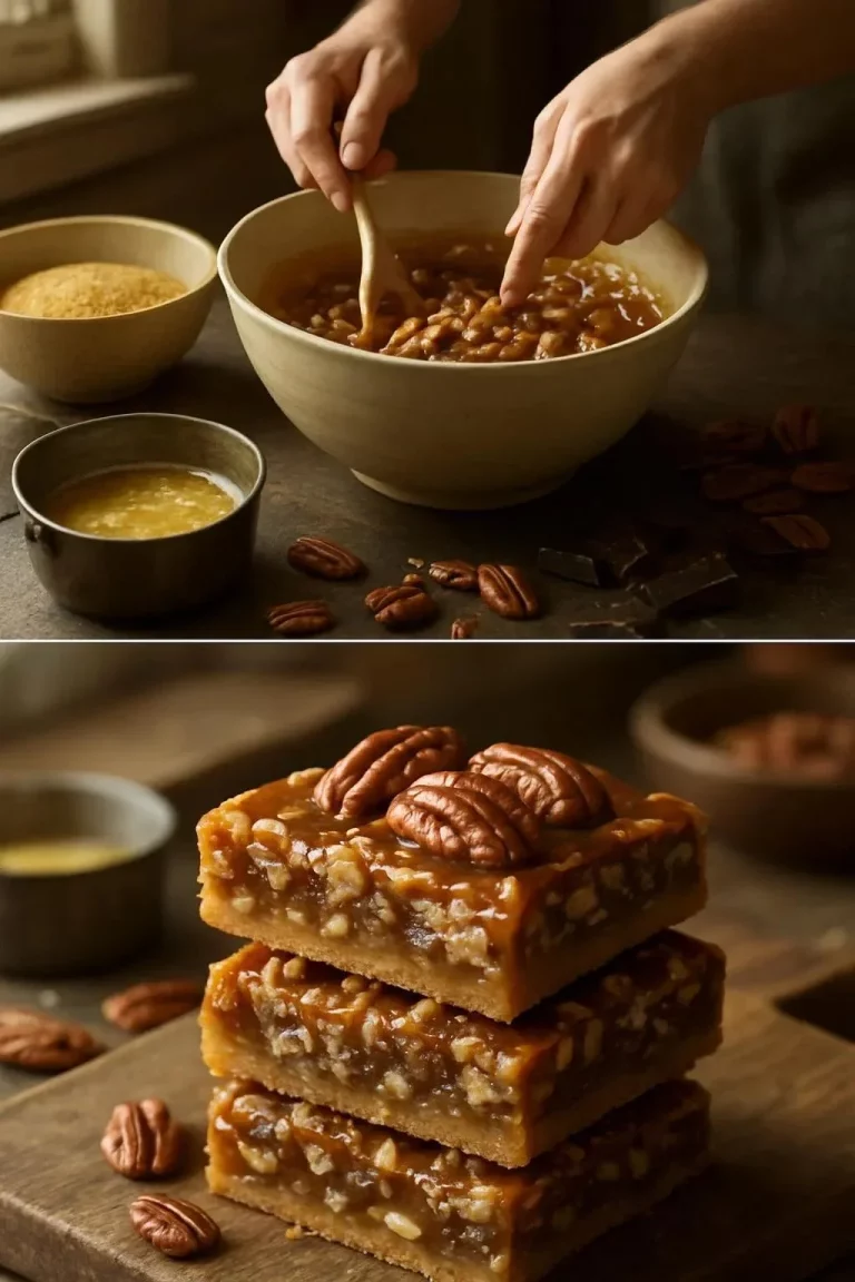 Dulce tradicional de nueces pecanas en un plato decorativo