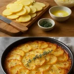 Gratin de patatas a la Toscana, un plato cremoso y sabroso