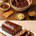 Salami de Chocolate decorado y listo para servir