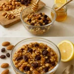 Suplemento natural de frutos secos y miel para una alimentación saludable