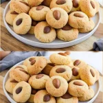 Galletas de almendra sin lácteos y sin gluten recién horneadas