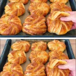 Brioche suave y deliciosa recién horneada