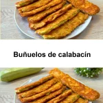Deliciosos buñuelos de calabacín recién fritos