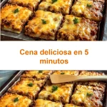 Plato de cena deliciosa lista en 5 minutos con ingredientes frescos