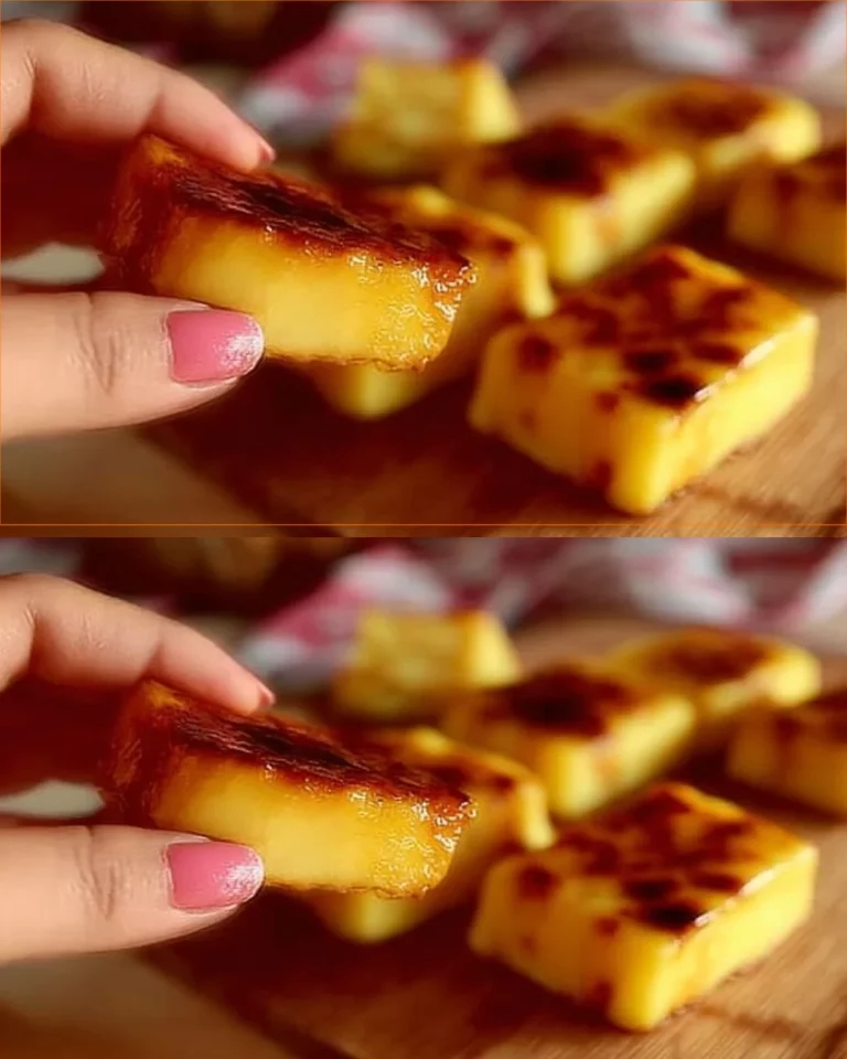 Flan de Naranja decorado con rodajas de naranja fresca