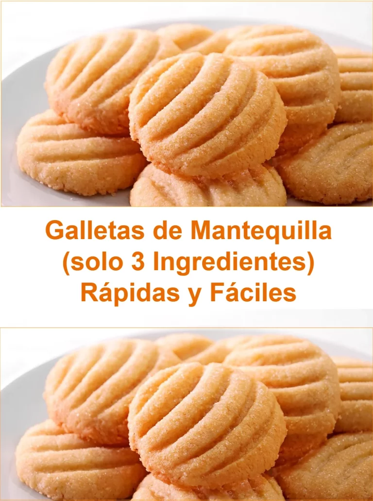 Deliciosas galletas de mantequilla caseras con solo 3 ingredientes