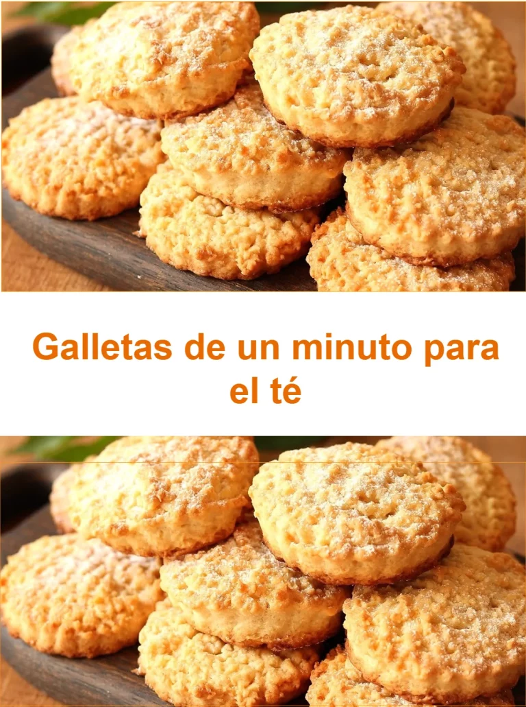 Galletas de un minuto listas para el té