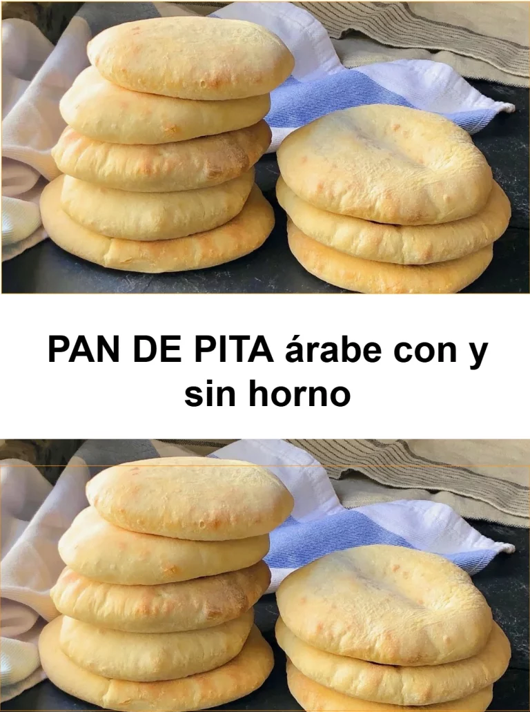 Pan de pita árabe recién horneado con y sin horno